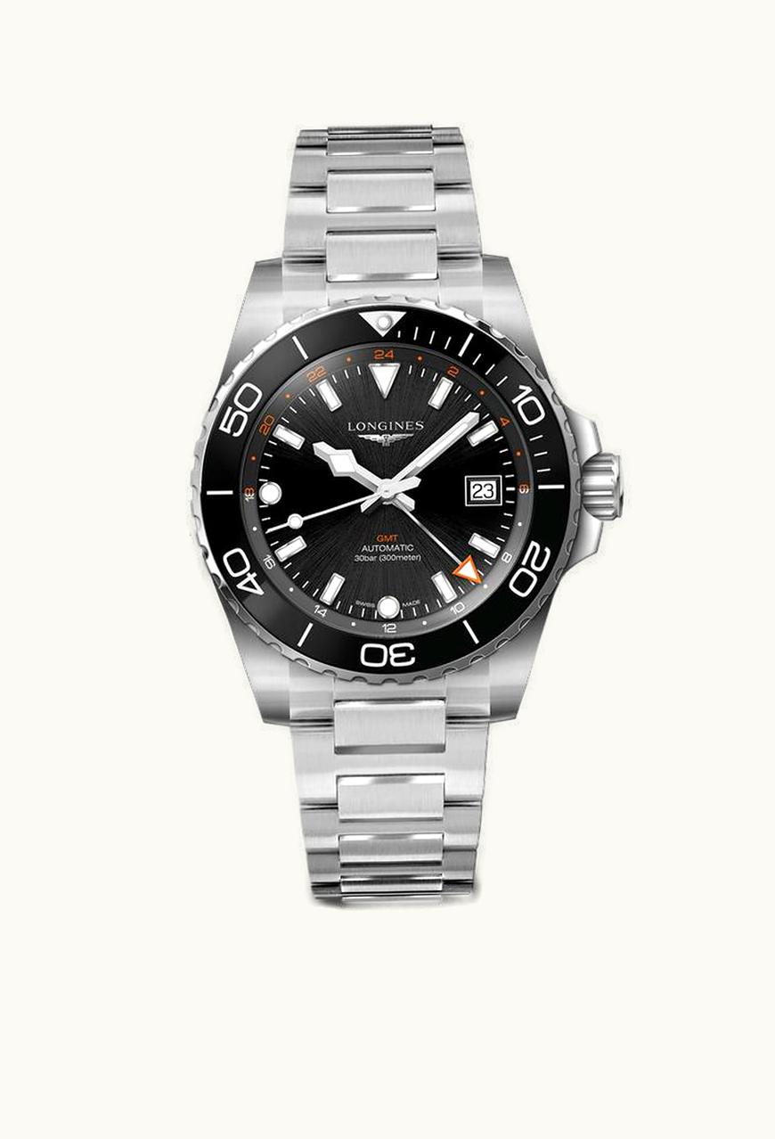 Longines Hydroconquest GMT 41 Stainless Steel / Black / Bracelet