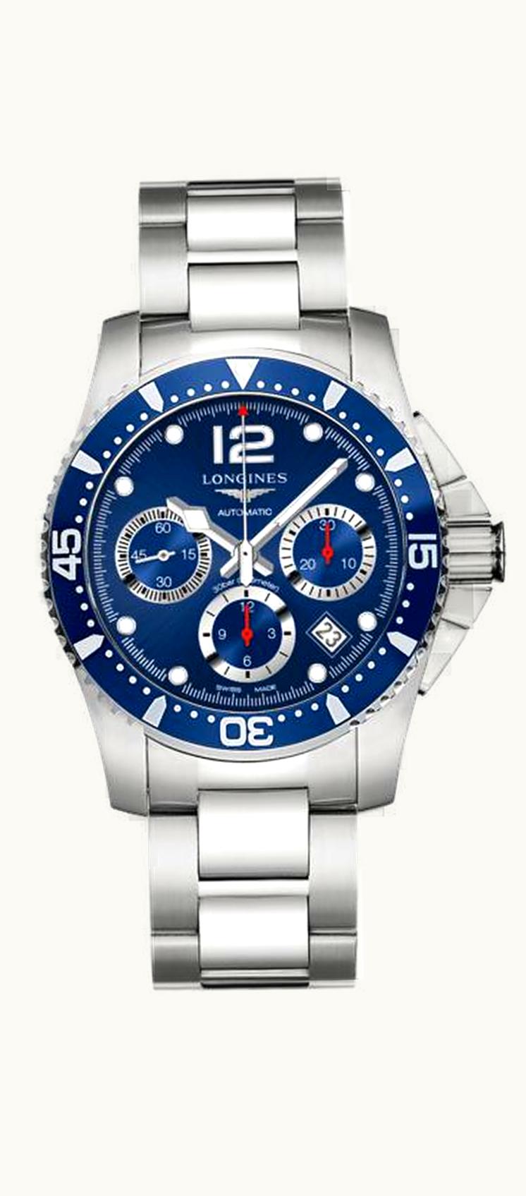 Longines HydroConquest 41 Automatic Chronograph Stainless Steel / Blue / Bracelet