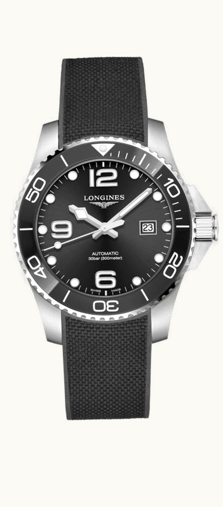 Longines HydroConquest 43 Automatic Stainless Steel / Ceramic / Black / Rubber