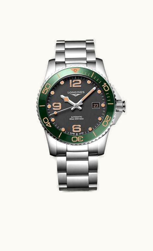 Longines HydroConquest 41 Automatic Stainless Steel / Matte Black / Bracelet