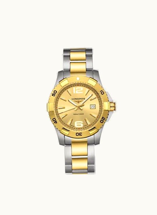 Longines Hydroconquest 39 Quartz Two Tone Gold