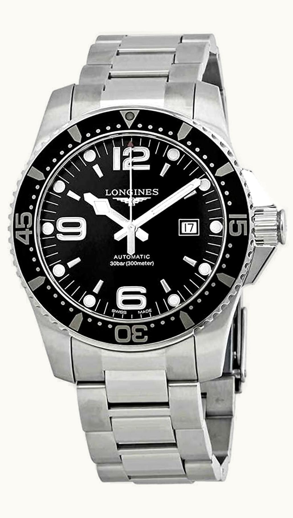Longines HydroConquest 44 Automatic Stainless Steel / Black / Bracelet
