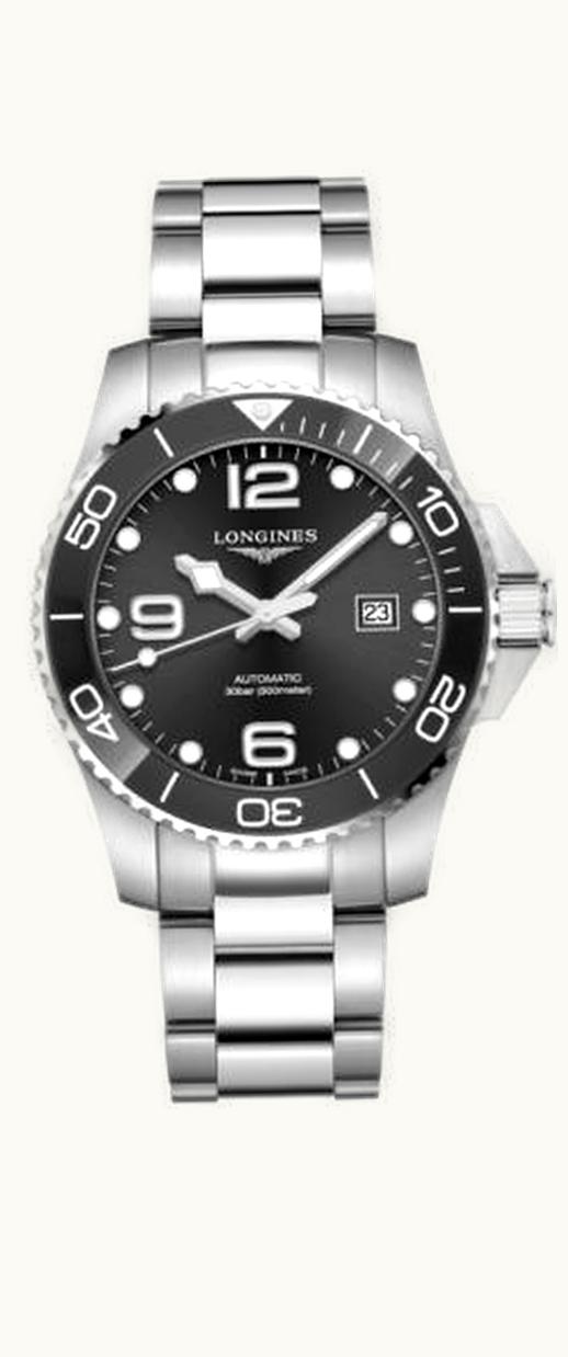 Longines HydroConquest 43 Automatic Stainless Steel / Ceramic / Black / Bracelet