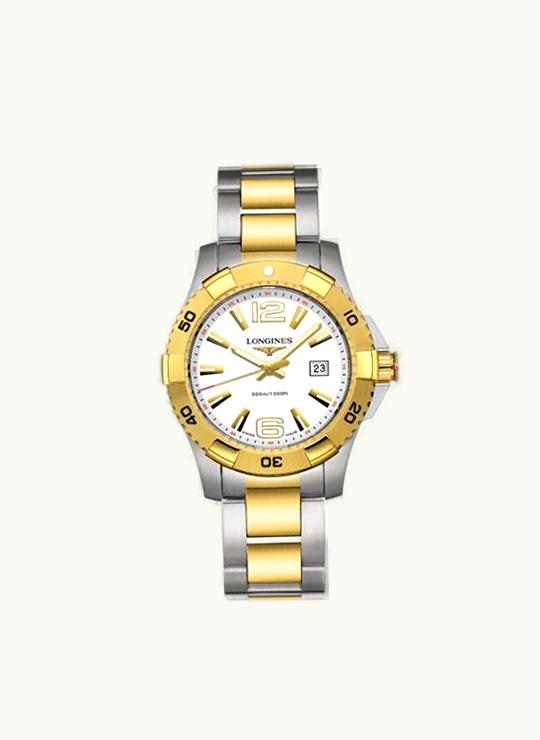Longines Hydroconquest 39 Quartz Two Tone White