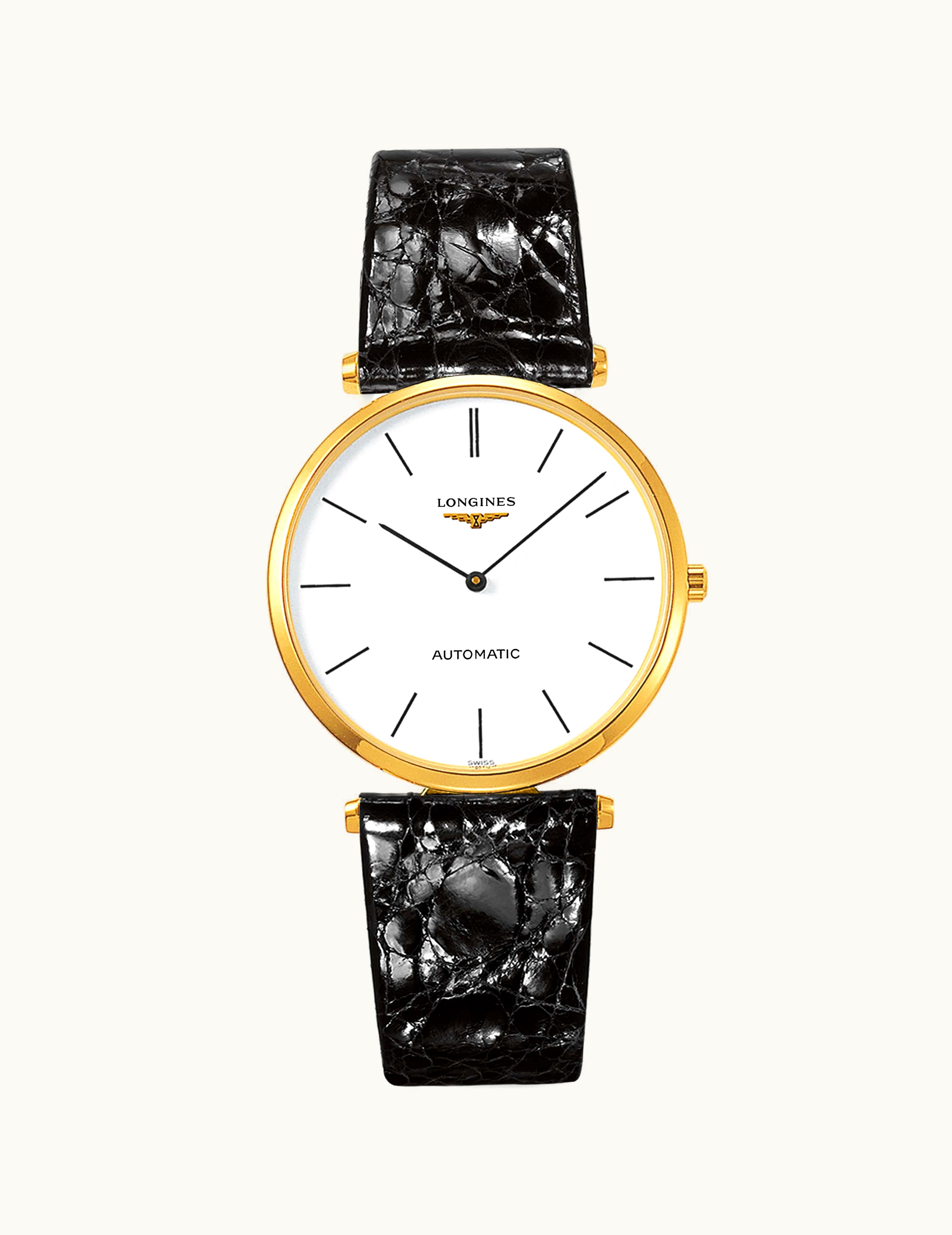 Longines La Grande Classique Automatic 36 Gold / White Stick