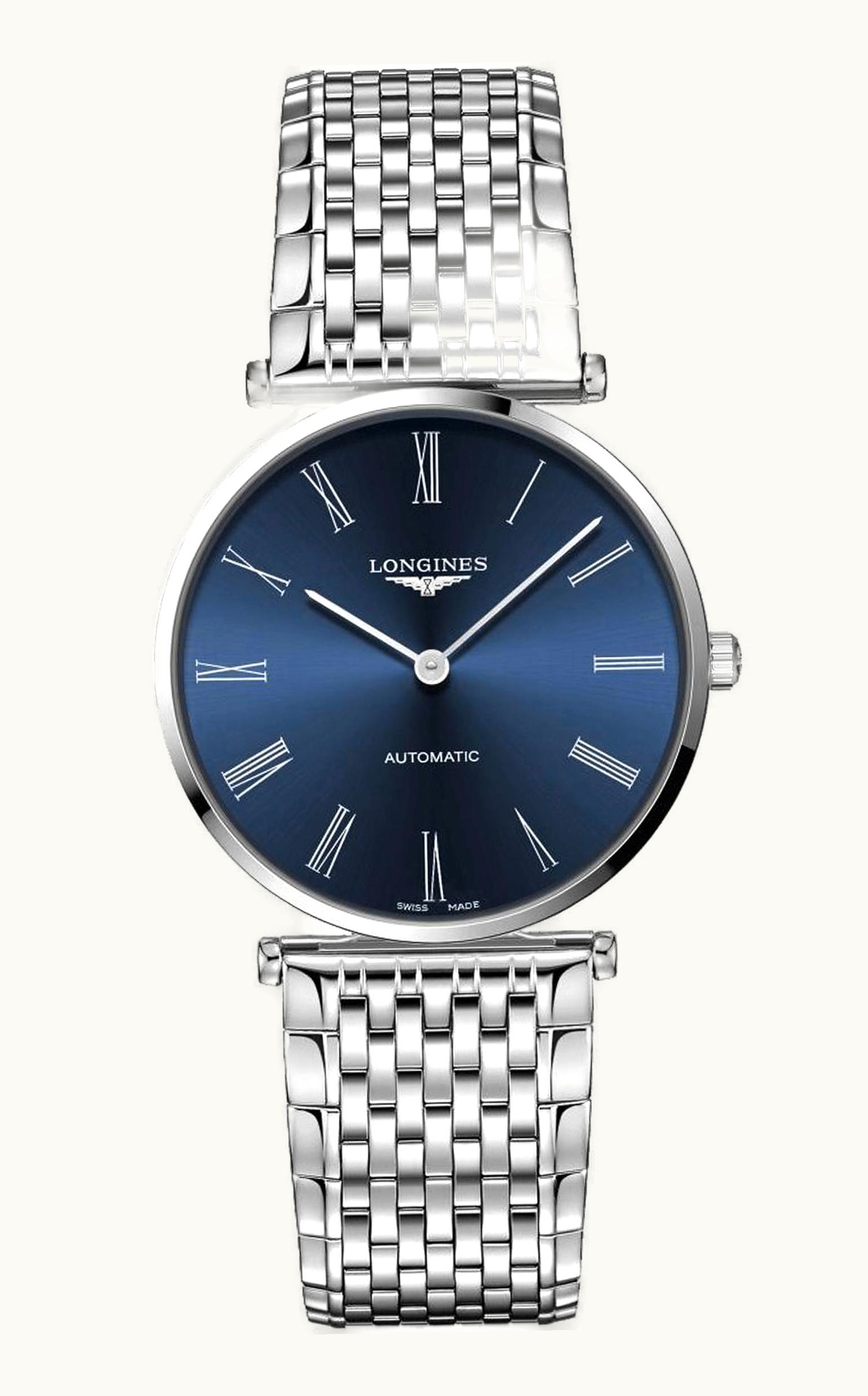 Longines La Grande Classique Automatic 38 Stainless Steel / Blue - Roman / Bracelet