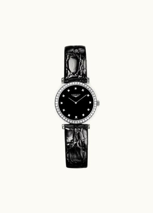 Longines La Grande Classique 33 Quartz Diamond Bezel Black Diamond