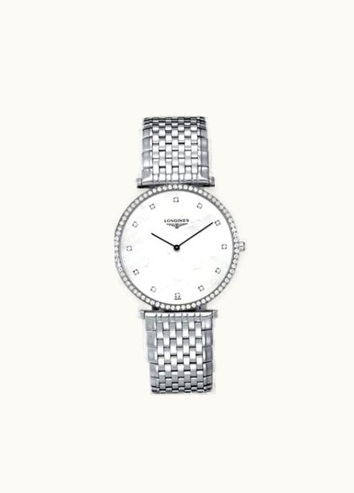 Longines La Grande Classique 37 Quartz Diamond Bezel MOP