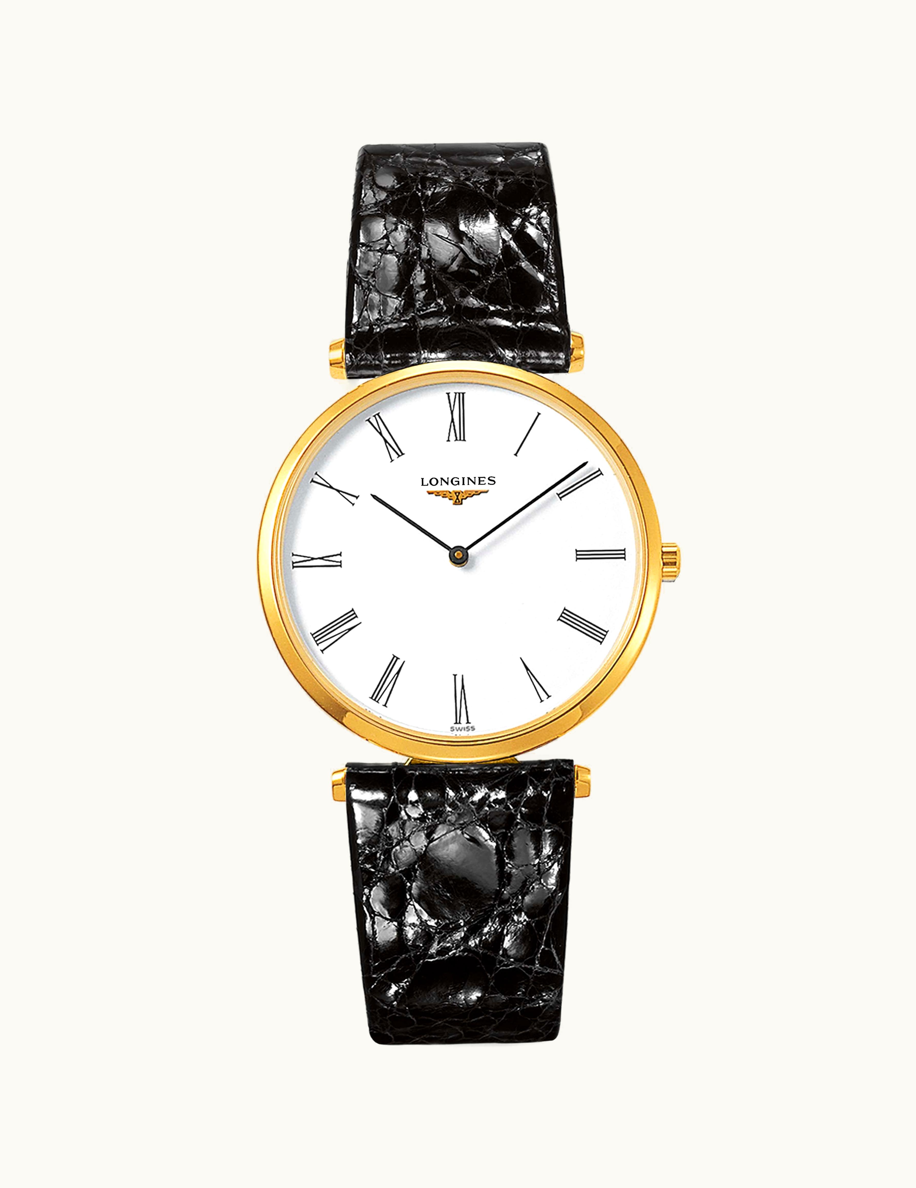 Longines La Grandes Classique Quartz 36 PVD / White Roman / Strap