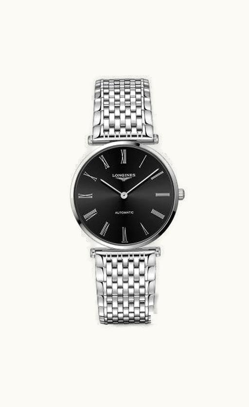 Longines La Grande Classique Automatic 36 Stainless Steel / Black - Roman / Bracelet