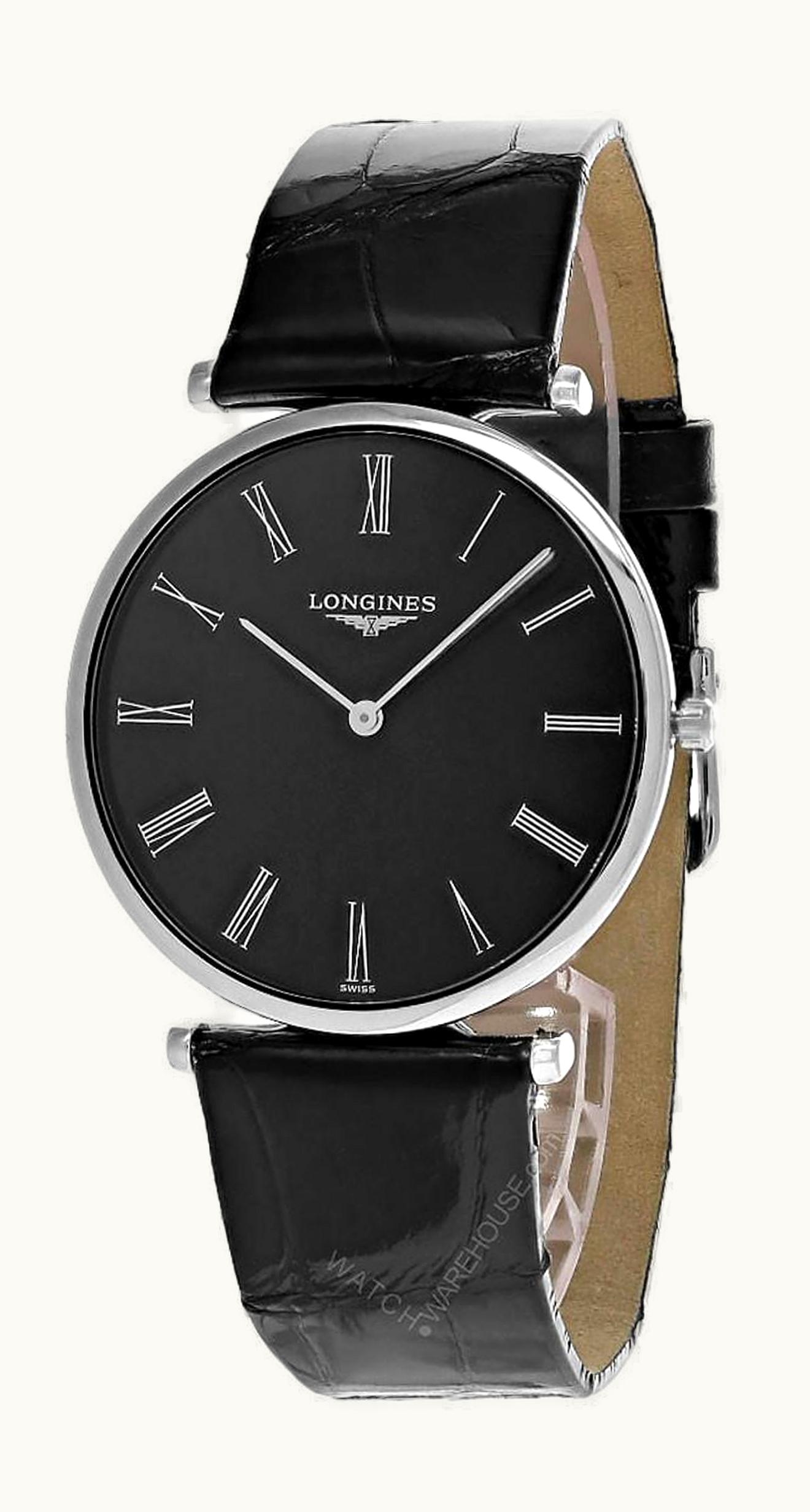 Longines La Grande Classique Quartz 36 Stainless Steel / Black - Roman