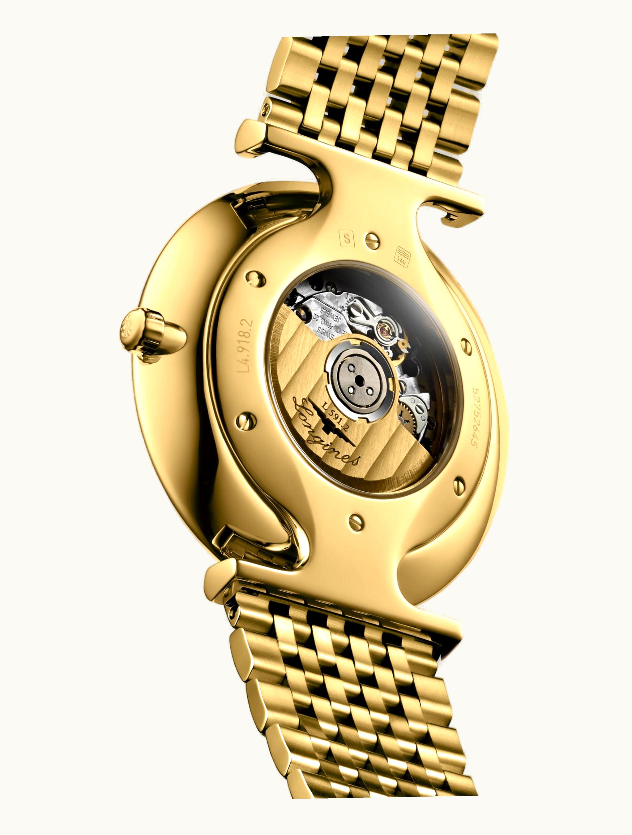 Longines La Grande Classique Automatic 38 PVD Gold / White - Roman / Bracelet