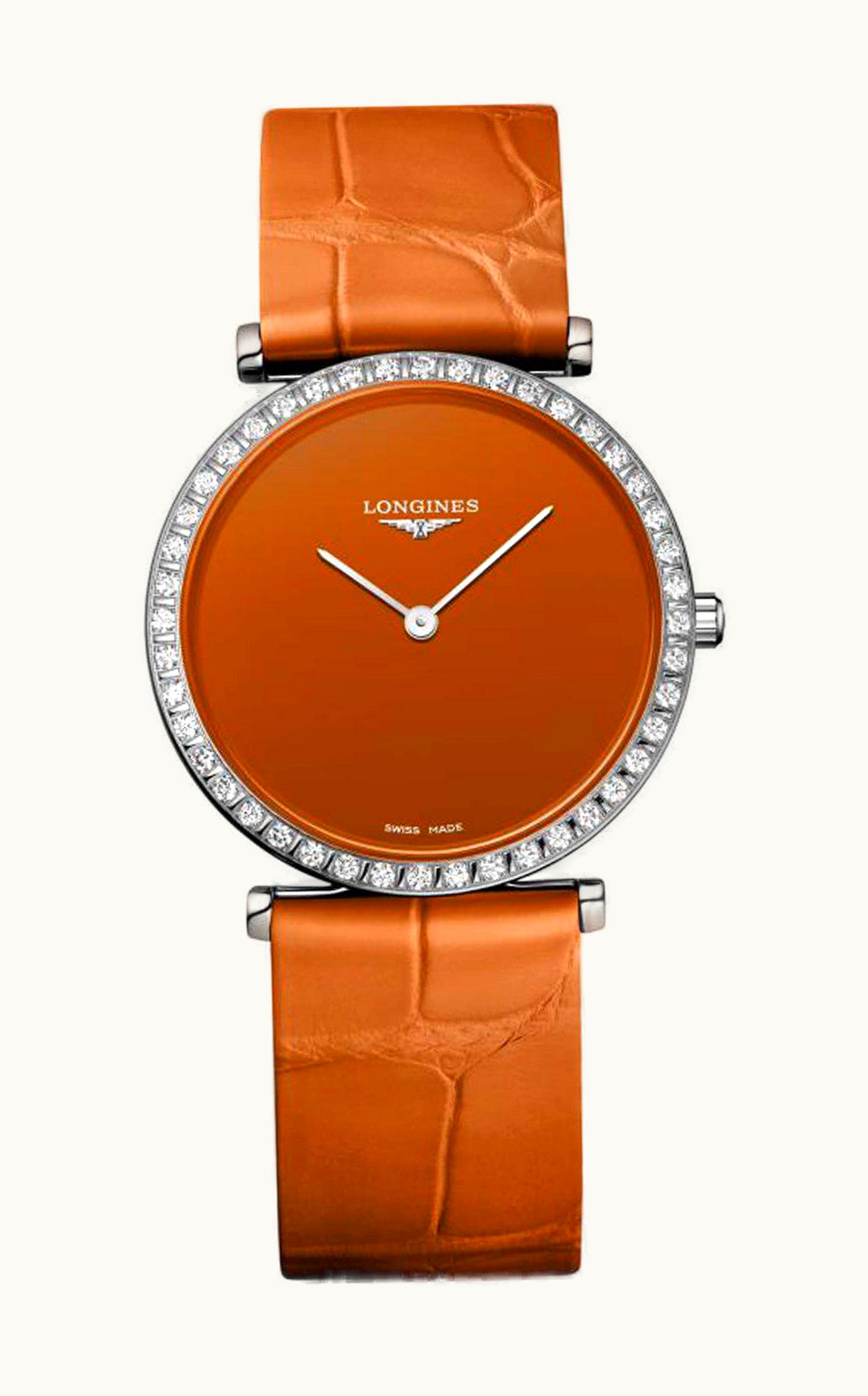 Longines La Grande Classique 29 Stainless Steel - Diamond / Orange