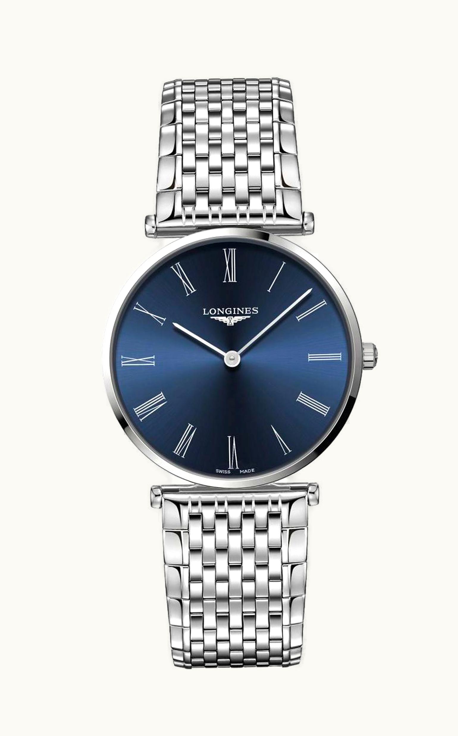 Longines La Grande Classique 38 Stainless Steel / Blue - Roman / Bracelet
