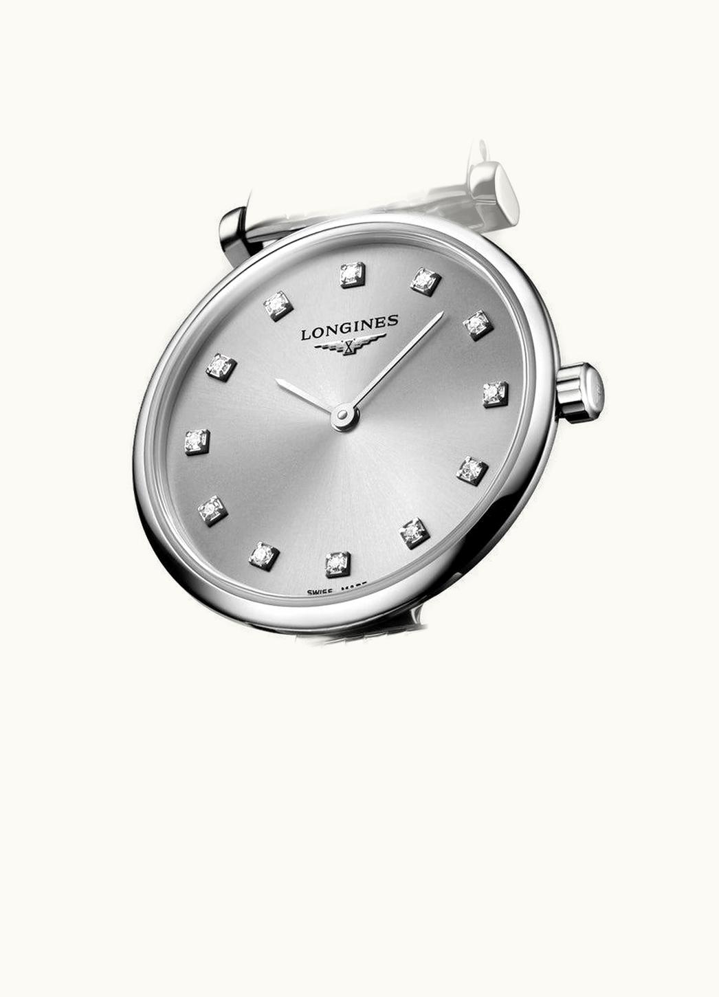 Longines La Grande Classique Quartz 24 Stainless Steel / Grey - Diamond / Bracelet