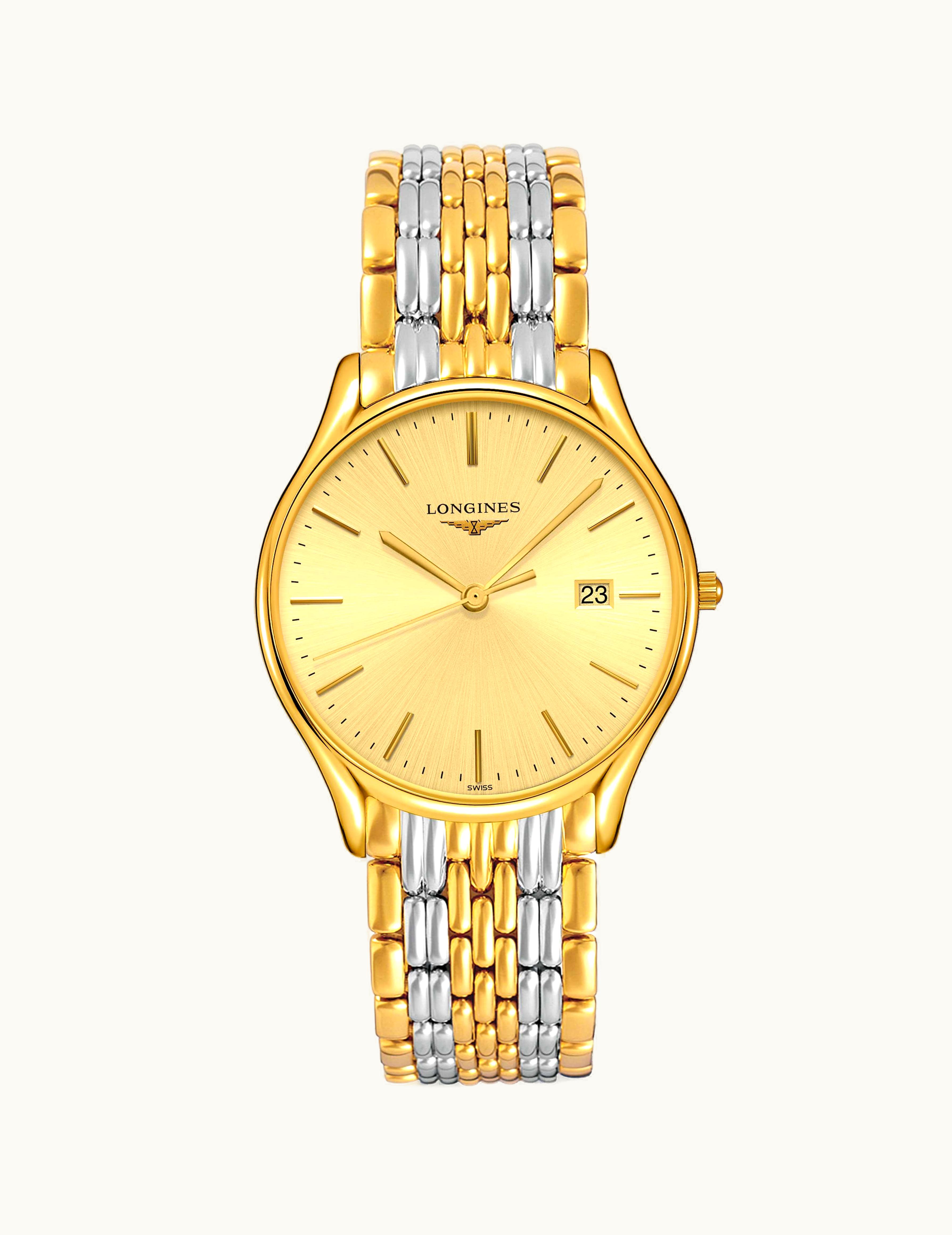 Longines Lyre Quartz 38.5mm Two Tone / Champagne