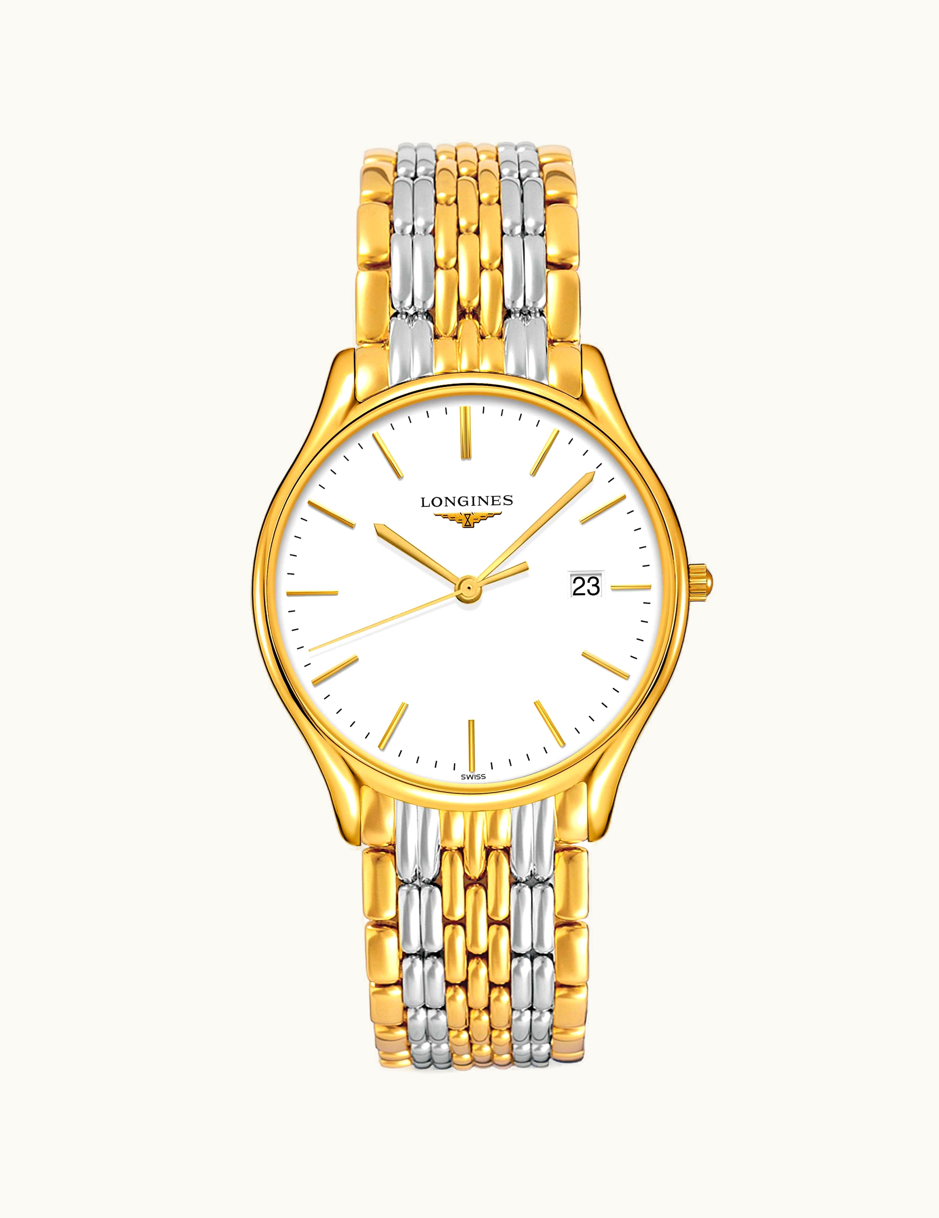 Longines Lyre Quartz 38.5mm Two Tone / White