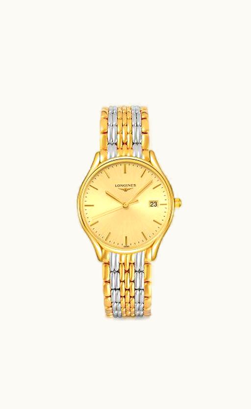 Longines Lyre Quartz 32 Yellow Gold PVD / Champagne / Bracelet