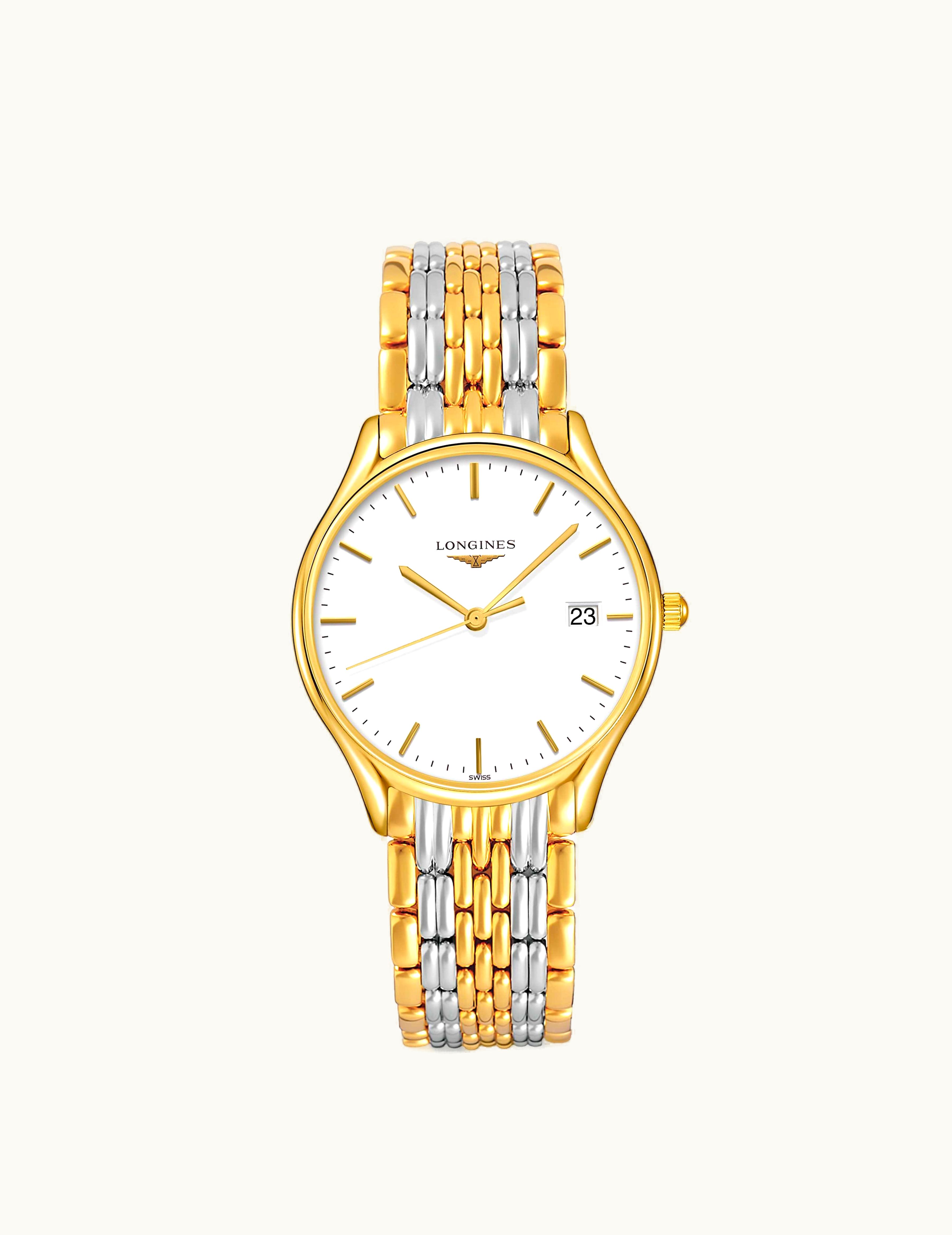 Longines Lyre Quartz 32 Yellow Gold PVD / White / Bracelet