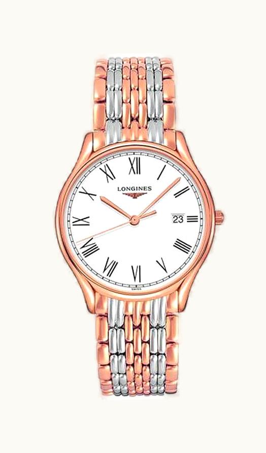 Longines Lyre 38.5 Automatic PVD Red / White - Roman / Bracelet