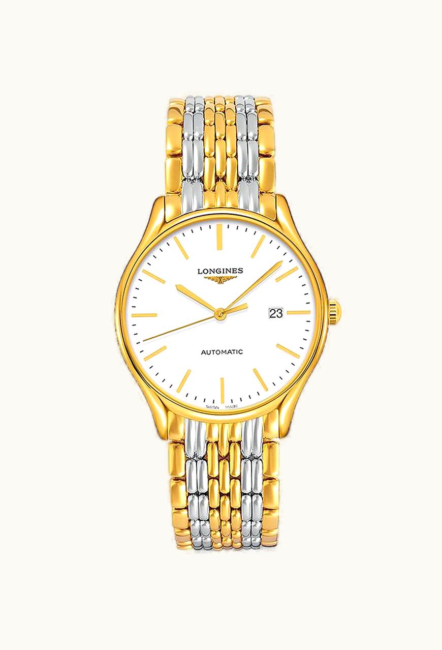 Longines Lyre 40 Automatic PVD Gold / White / Bracelet