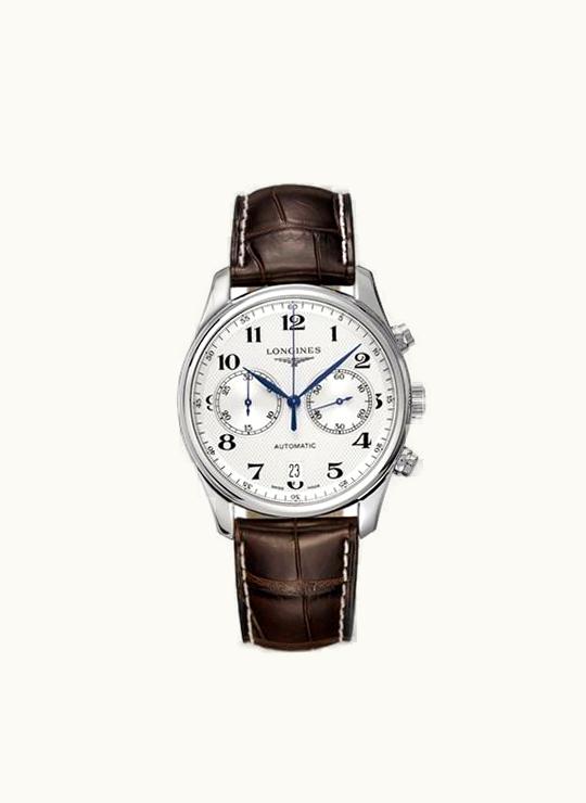 Longines Master Collection Chronograph 40 Stainless Steel / Silver / Strap
