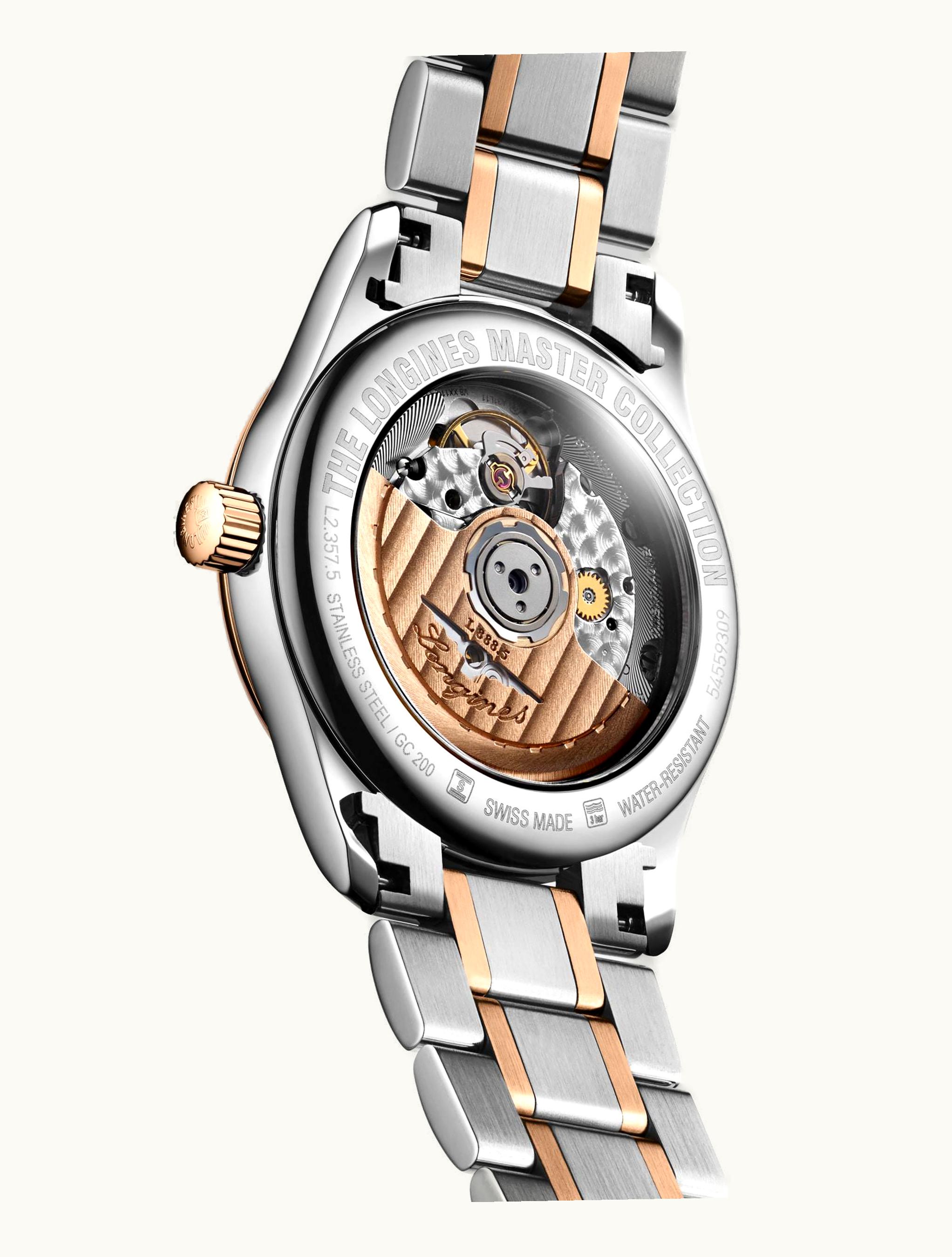 Longines Master Collection Date 34 Stainless Steel - Pink Gold / Silver / Bracelet