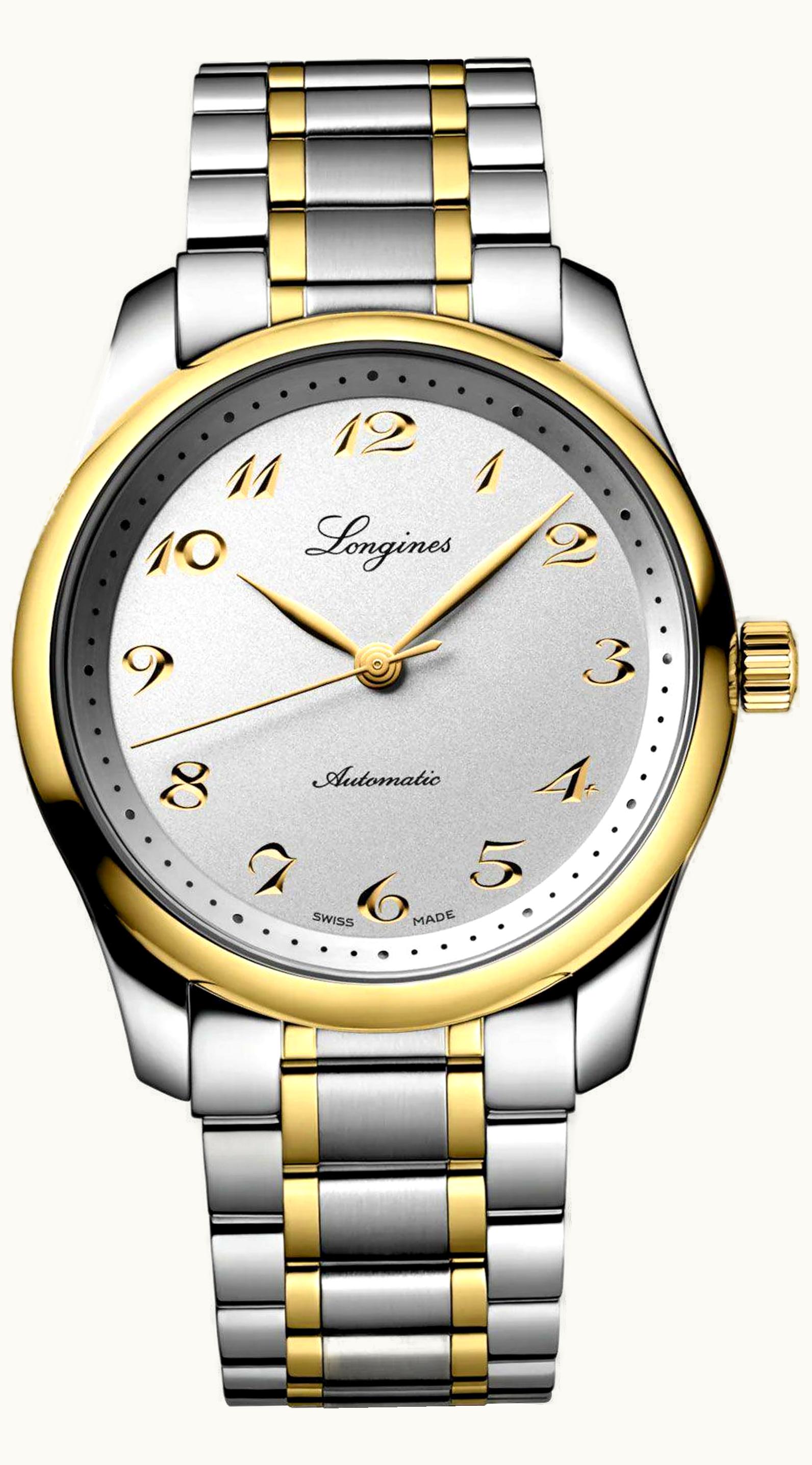Longines Master Collection 40 Date Stainless Steel - Yellow Gold / Silver / Bracelet