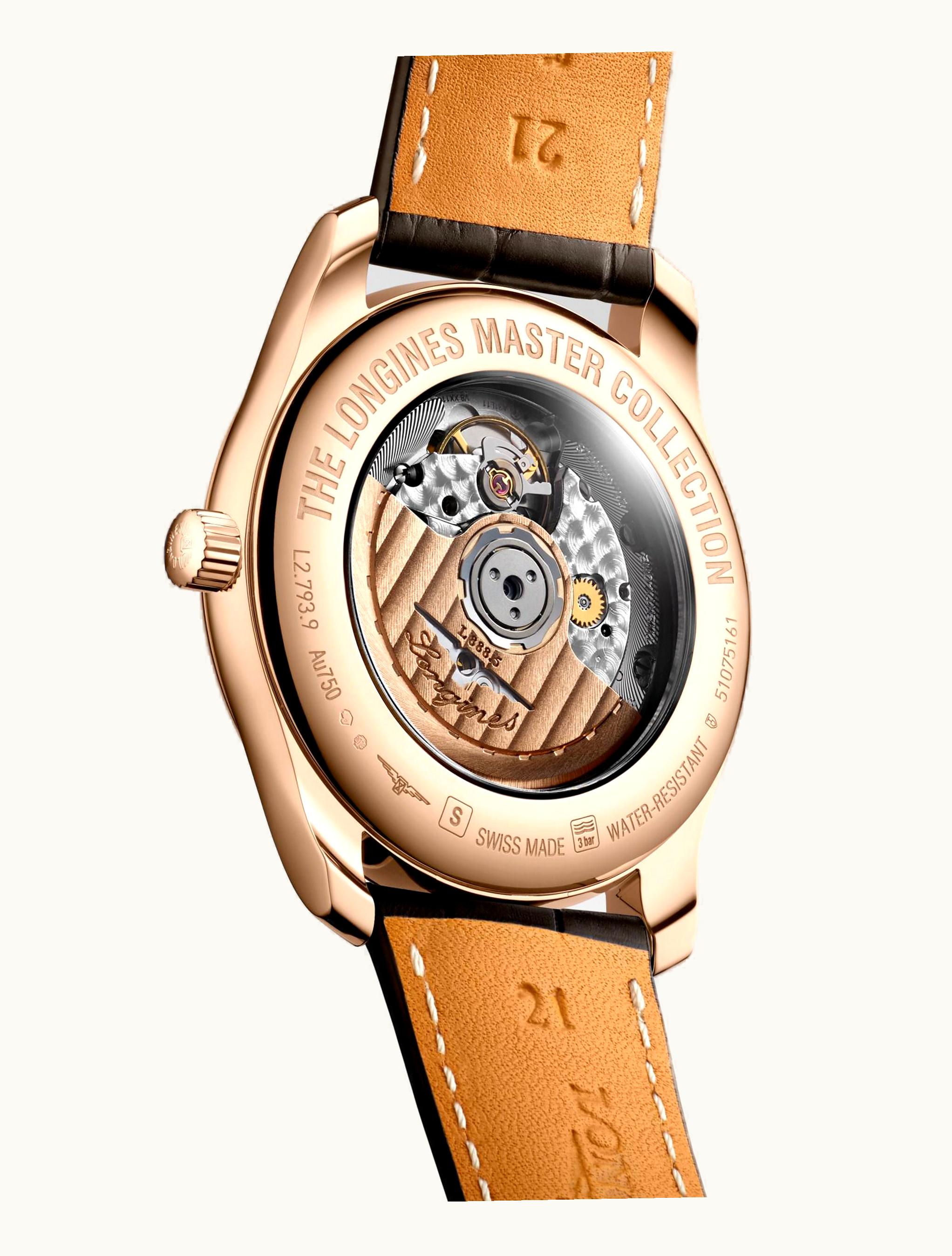 Longines Master Collection 40 Date Pink Gold - Diamond / Silver - Diamond