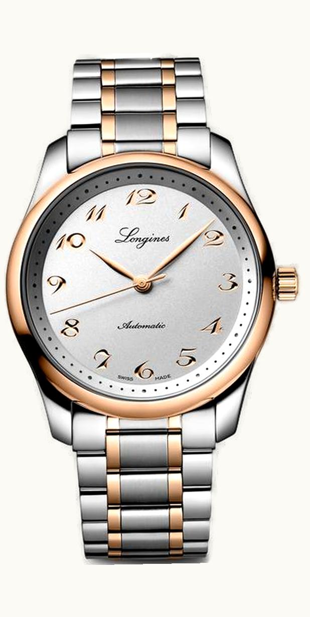 Longines Master Collection 40 Date Stainless Steel - Pink Gold / Silver / Bracelet