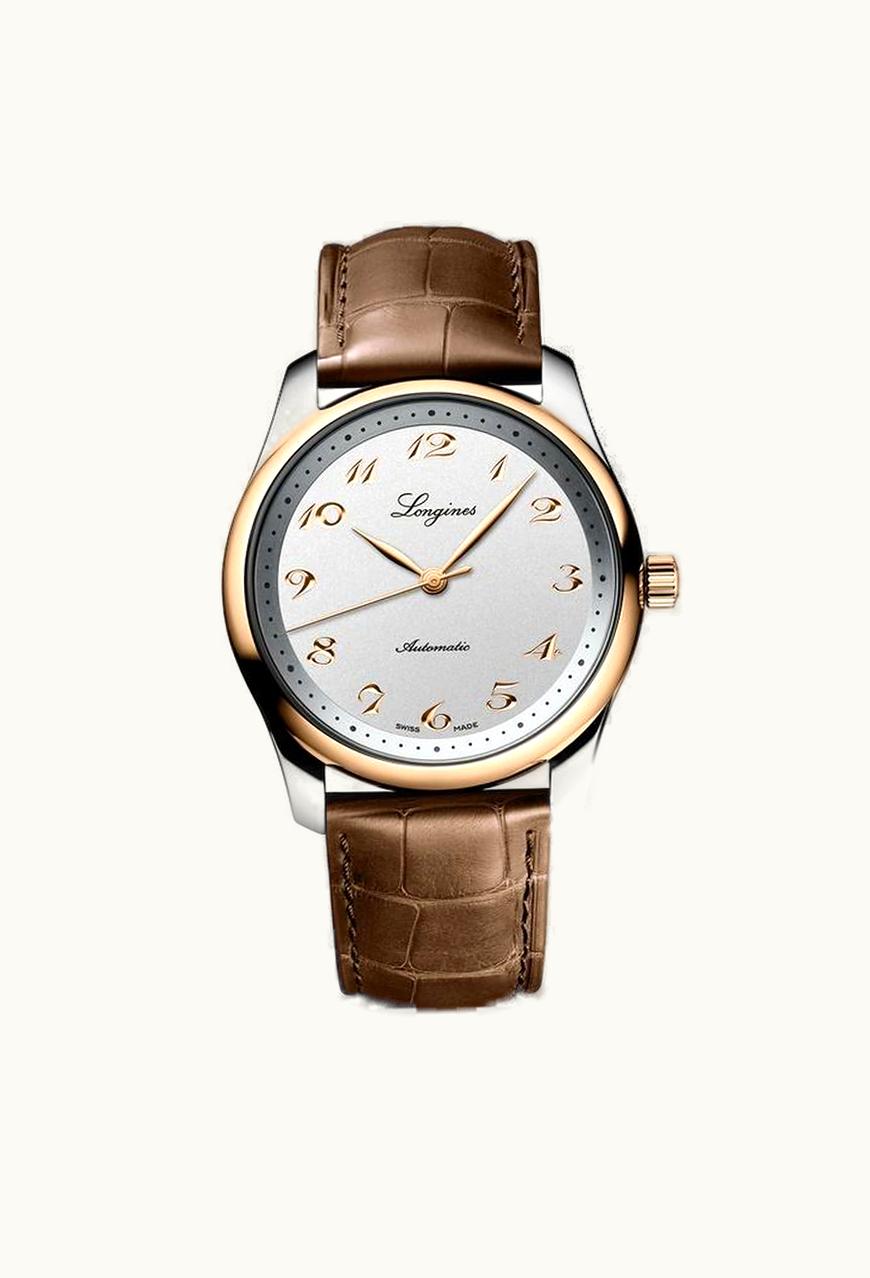 Longines Master Collection 40 Date Stainless Steel - Pink Gold / Silver