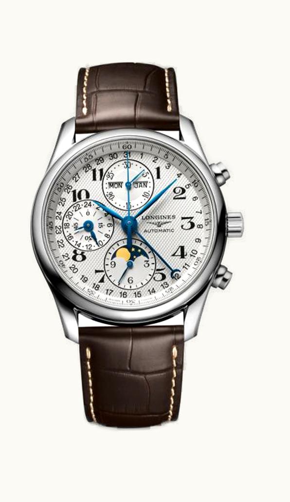 Longines Master Collection 40 Chronograph Calendar Stainless Steel / Silver / Bracelet