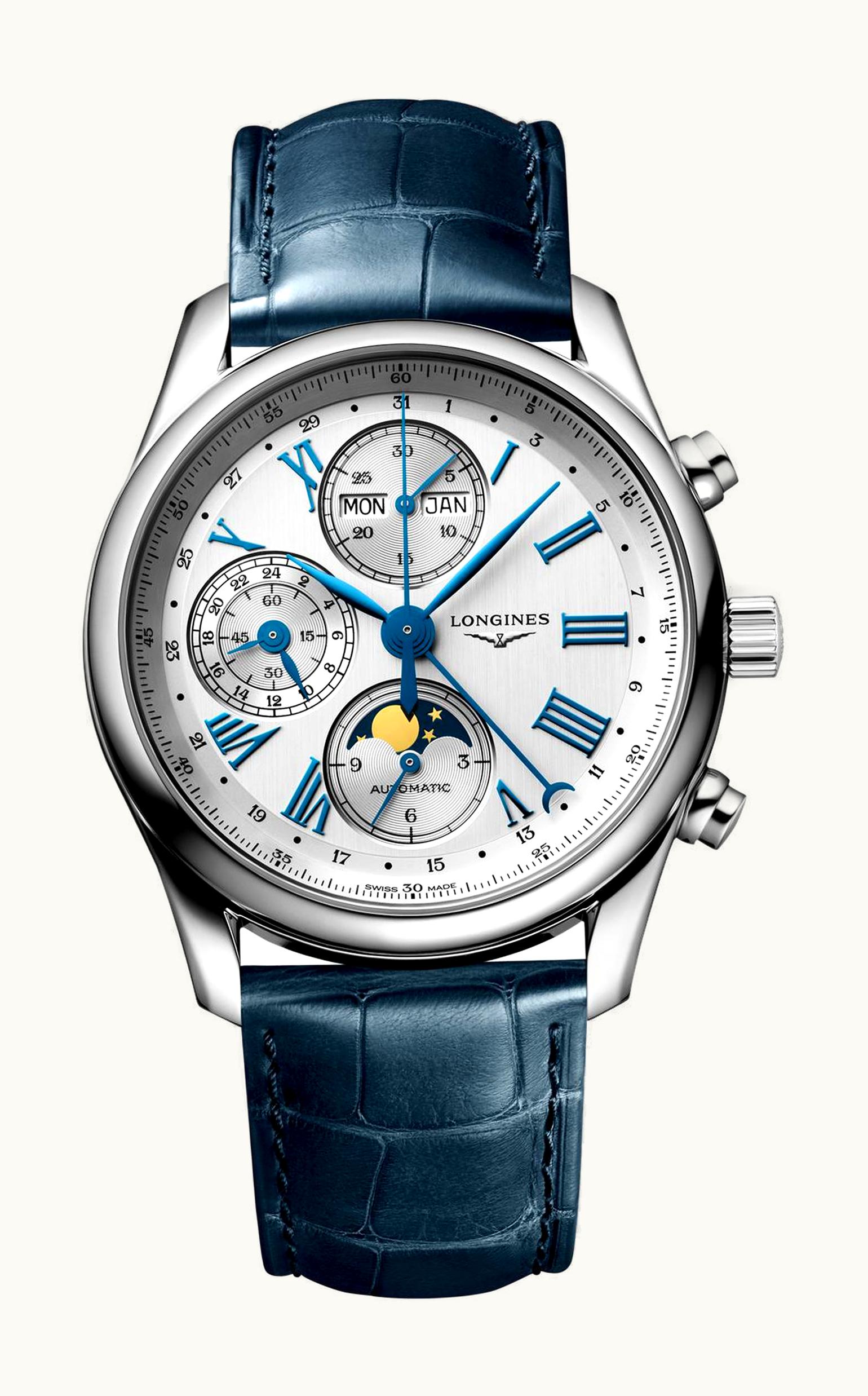Longines Master Collection 40 Chronograph Calendar Stainless Steel / Silver