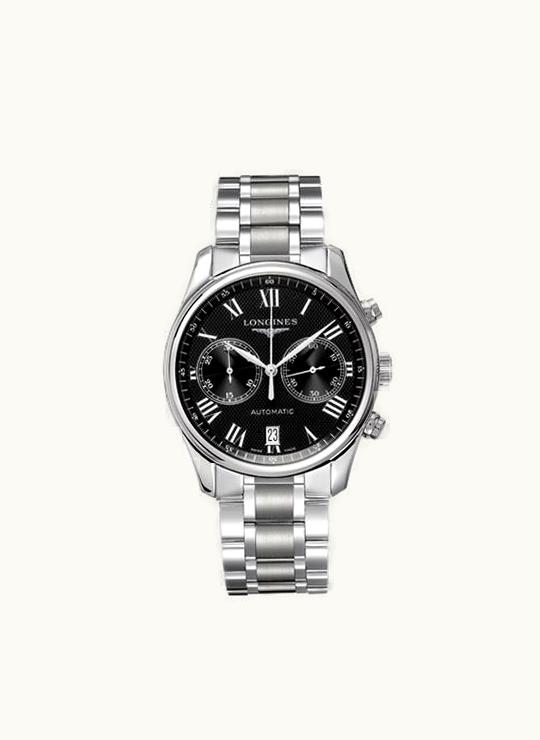 Longines Master Collection Chronograph 40 Stainless Steel / Black - Roman / Bracelet