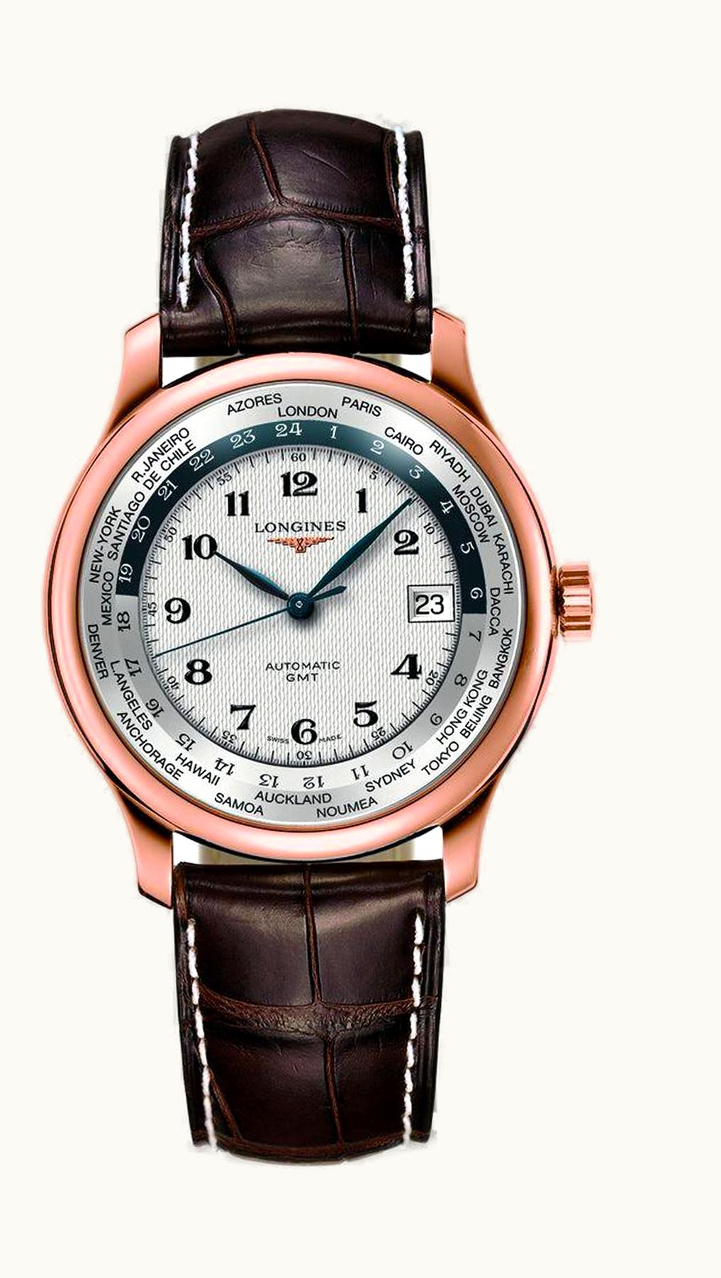 Longines Master Collection Worldtime Pink Gold
