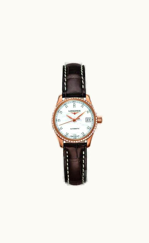 Longines Master Collection Date 25.5 Pink Gold - Diamond / MOP