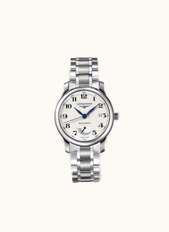 Longines Master Collection 38.5mm Power Reserve Stainless Steel / Silver-Arabic / Bracelet