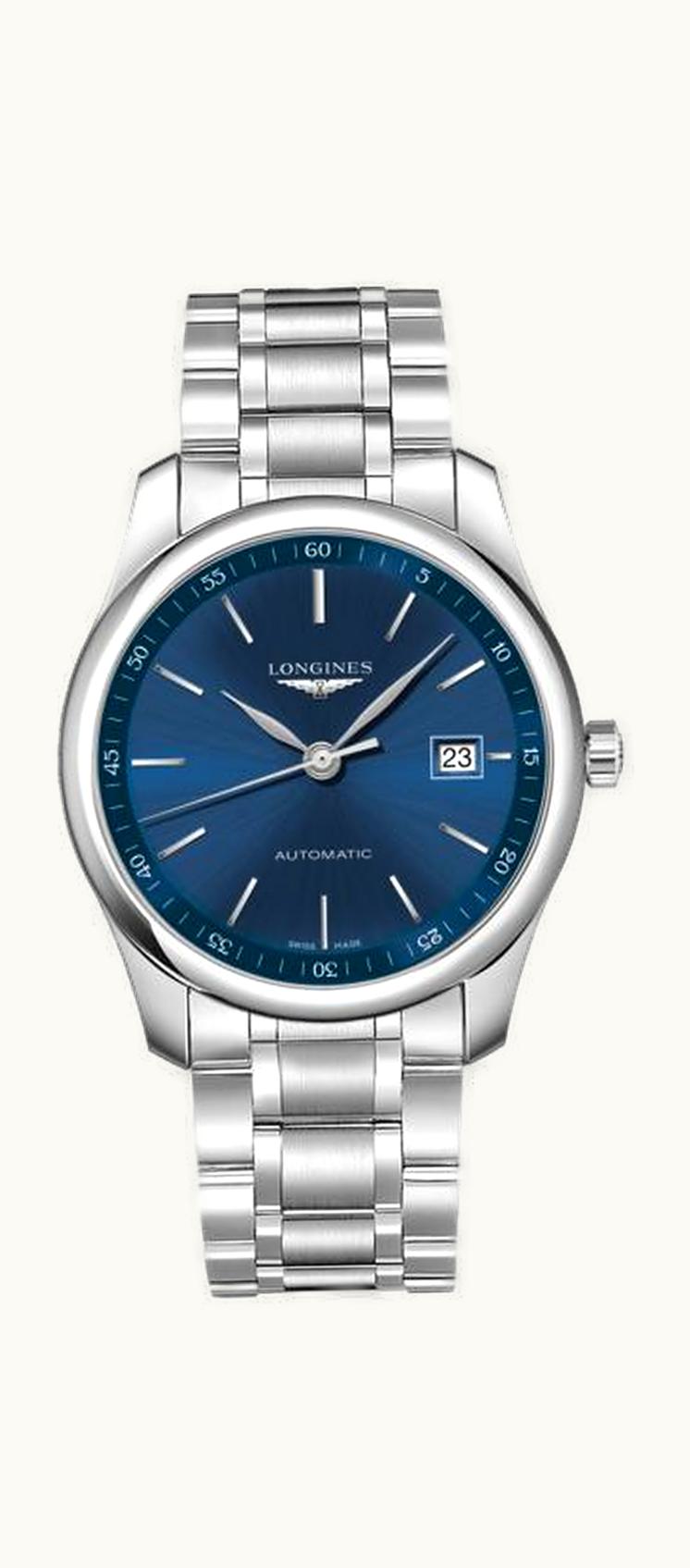 Longines Master Collection 40 Date Stainless Steel / Blue / Bracelet