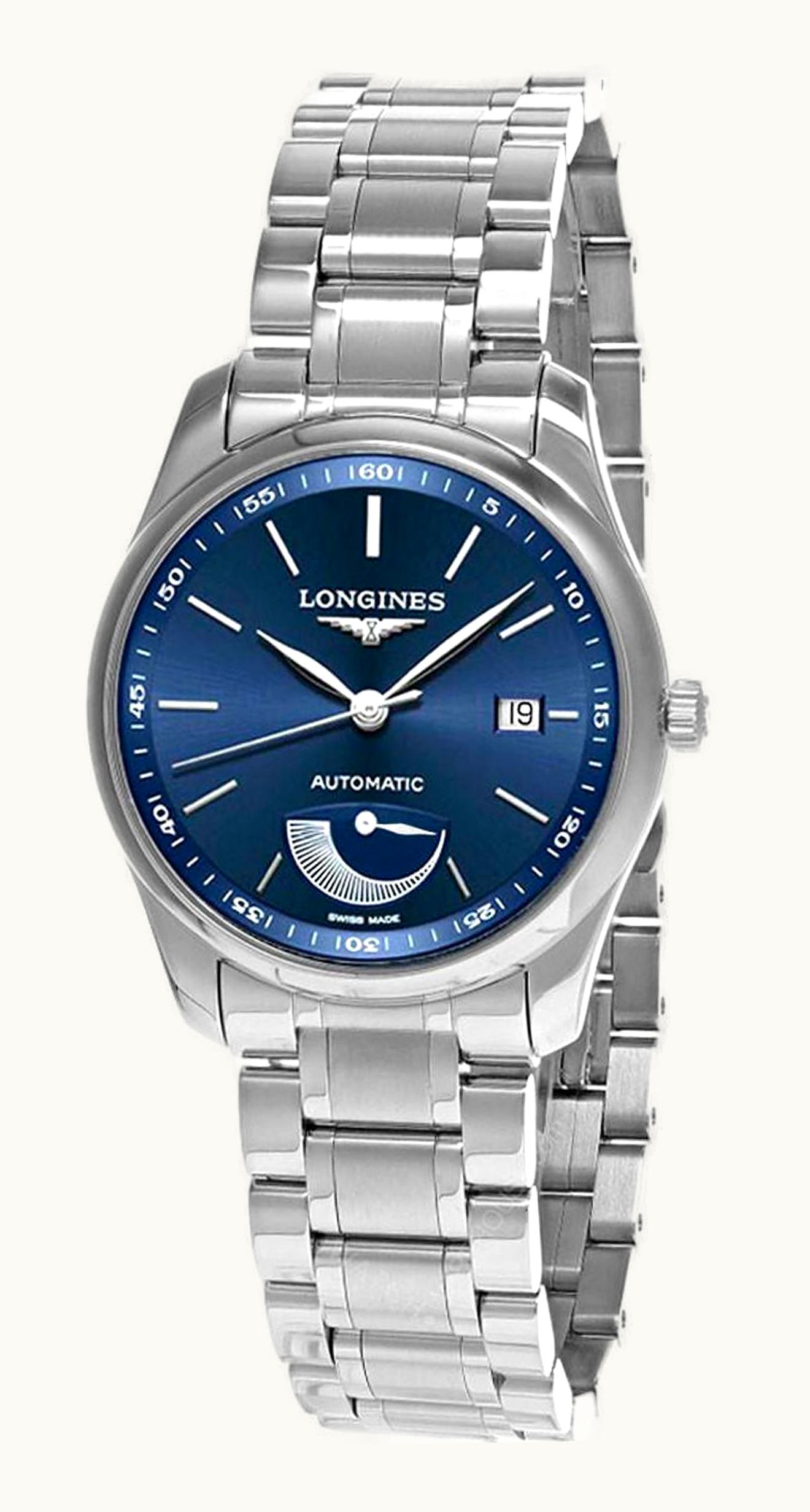 Longines Master Collection 40mm Power Reserve Stainless Steel / Blue / Bracelet
