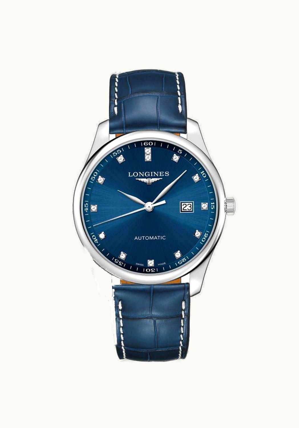 Longines Master Collection 42 Date Stainless Steel / Blue - Diamond