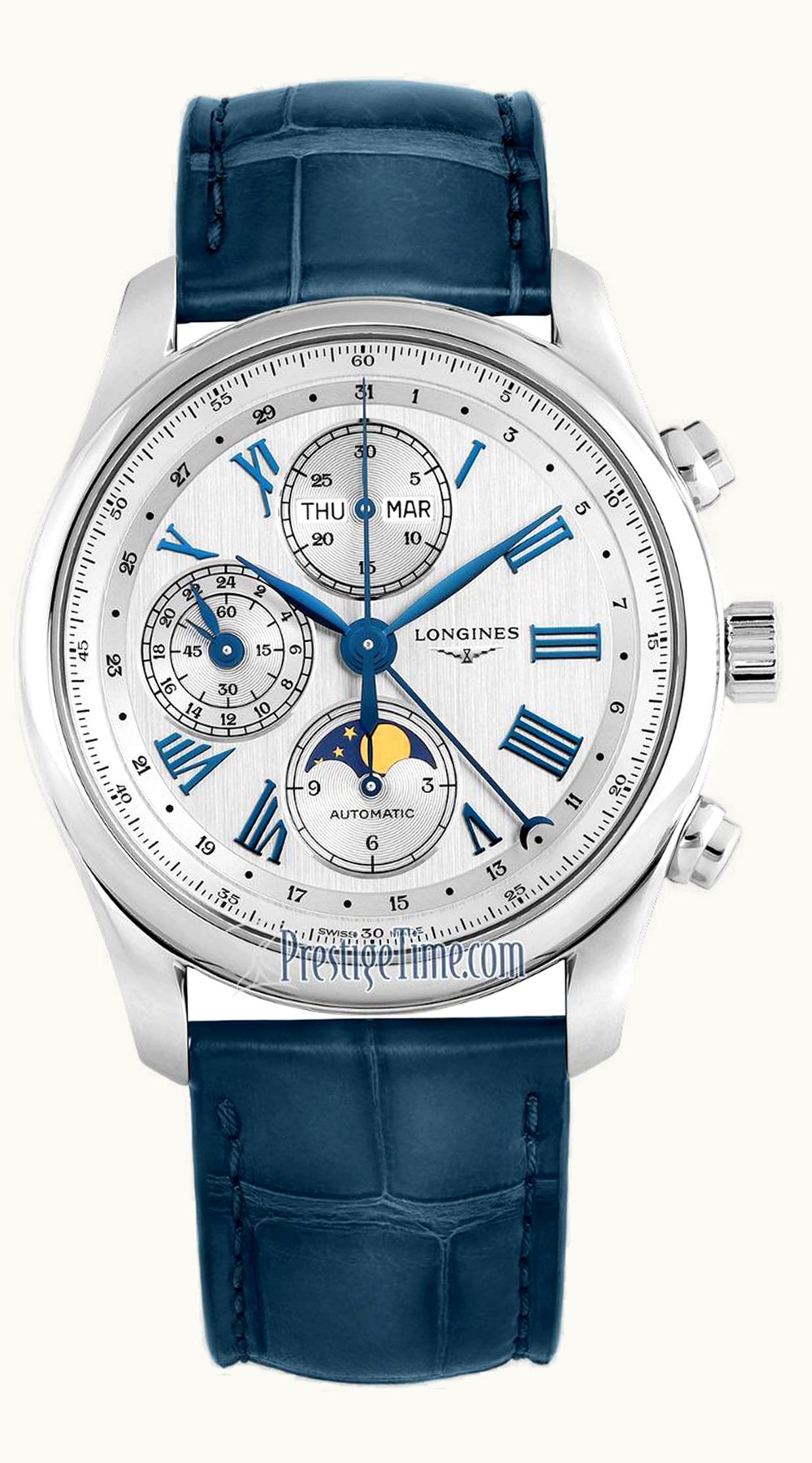 Longines Master Collection 42 Chronograph Calendar Stainless Steel / Silver