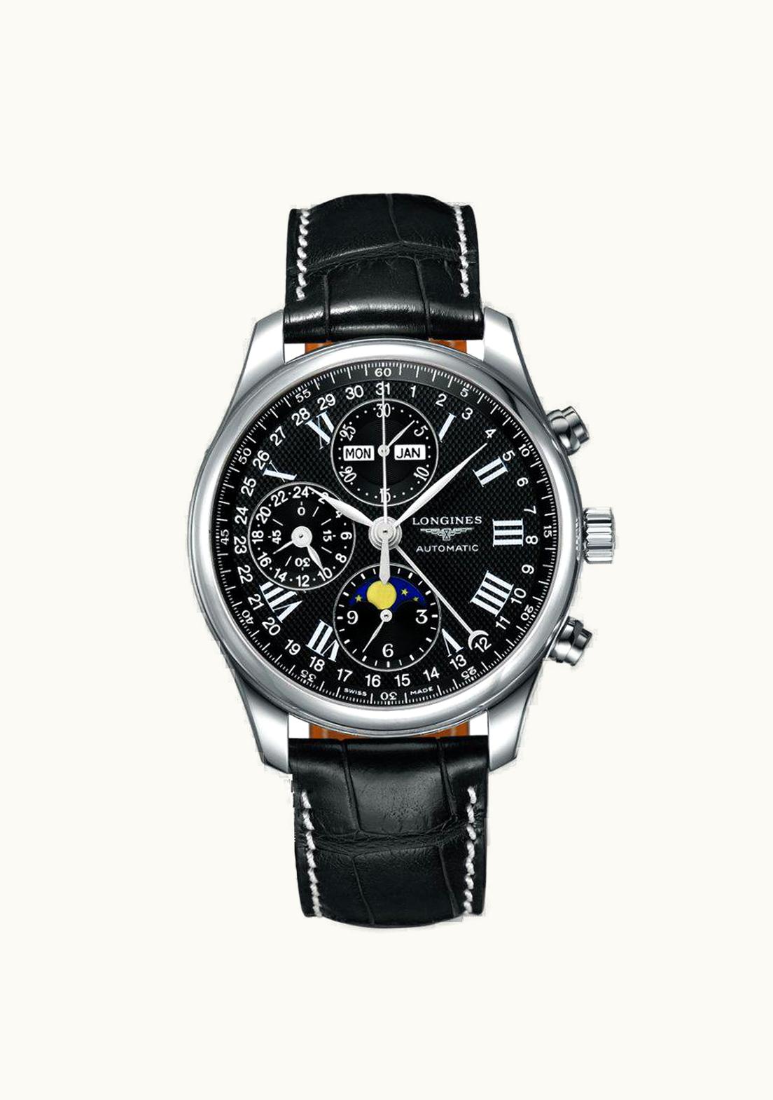 Longines Master Collection 42 Chronograph Calendar Stainless Steel / Anthracite