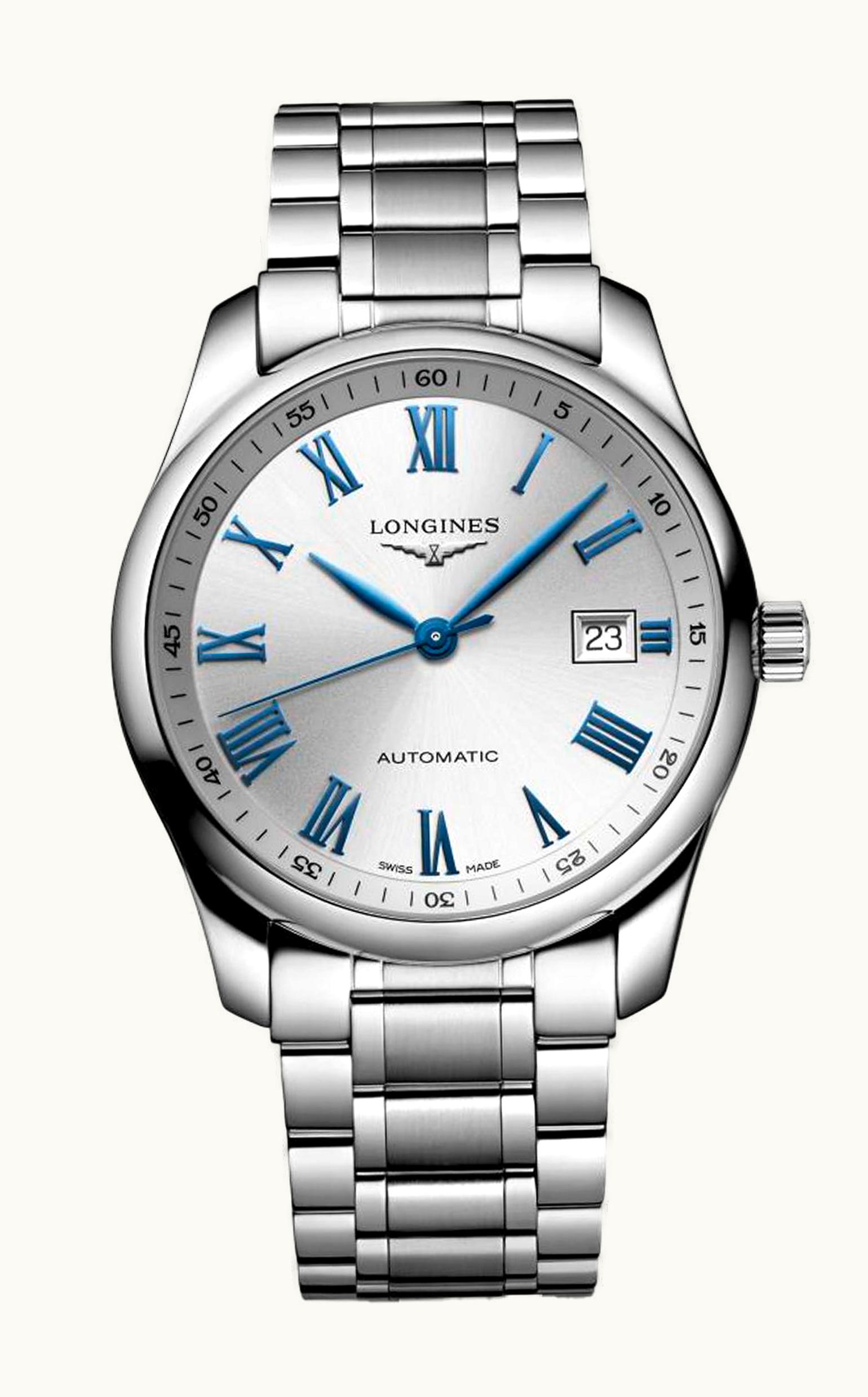 Longines Master Collection 40 Date Stainless Steel / Silver - Roman / Bracelet