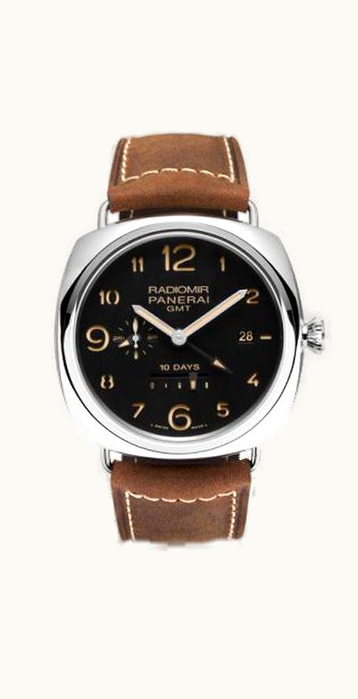 Longines Master Collection 38.5mm Power Reserve Stainless Steel / Black-Roman / Alligator