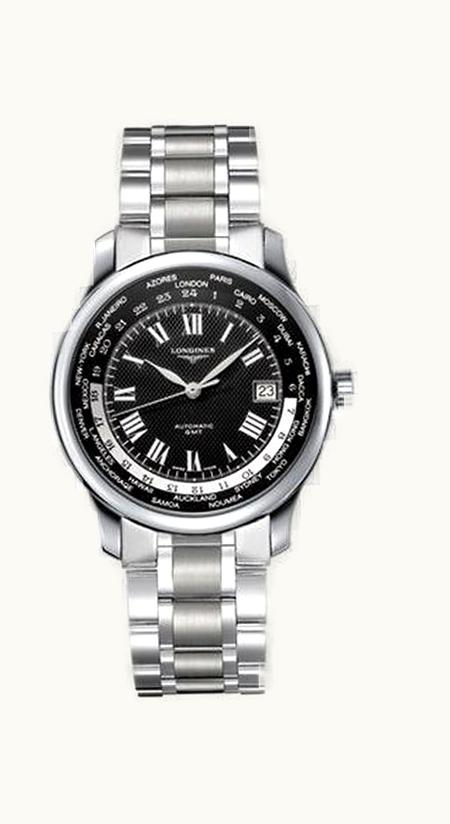 Longines Master Collection Worldtime Black Bracelet