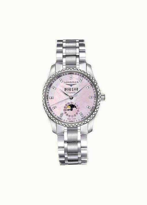 Longines Master Collection Calendar 36 Stainless Steel / Diamond / MOP / Bracelet