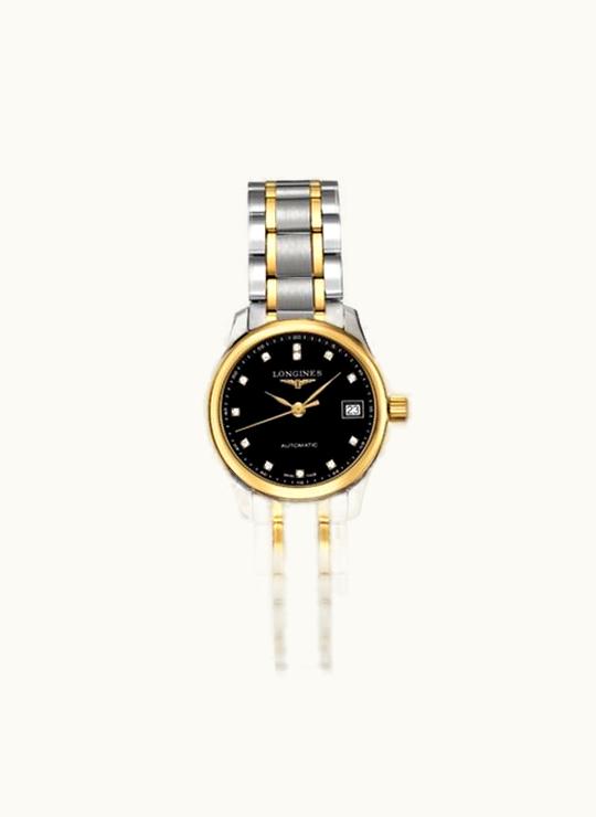Longines Master Collection Date 25.5 Stainless Steel - Yellow Gold / Black / Bracelet