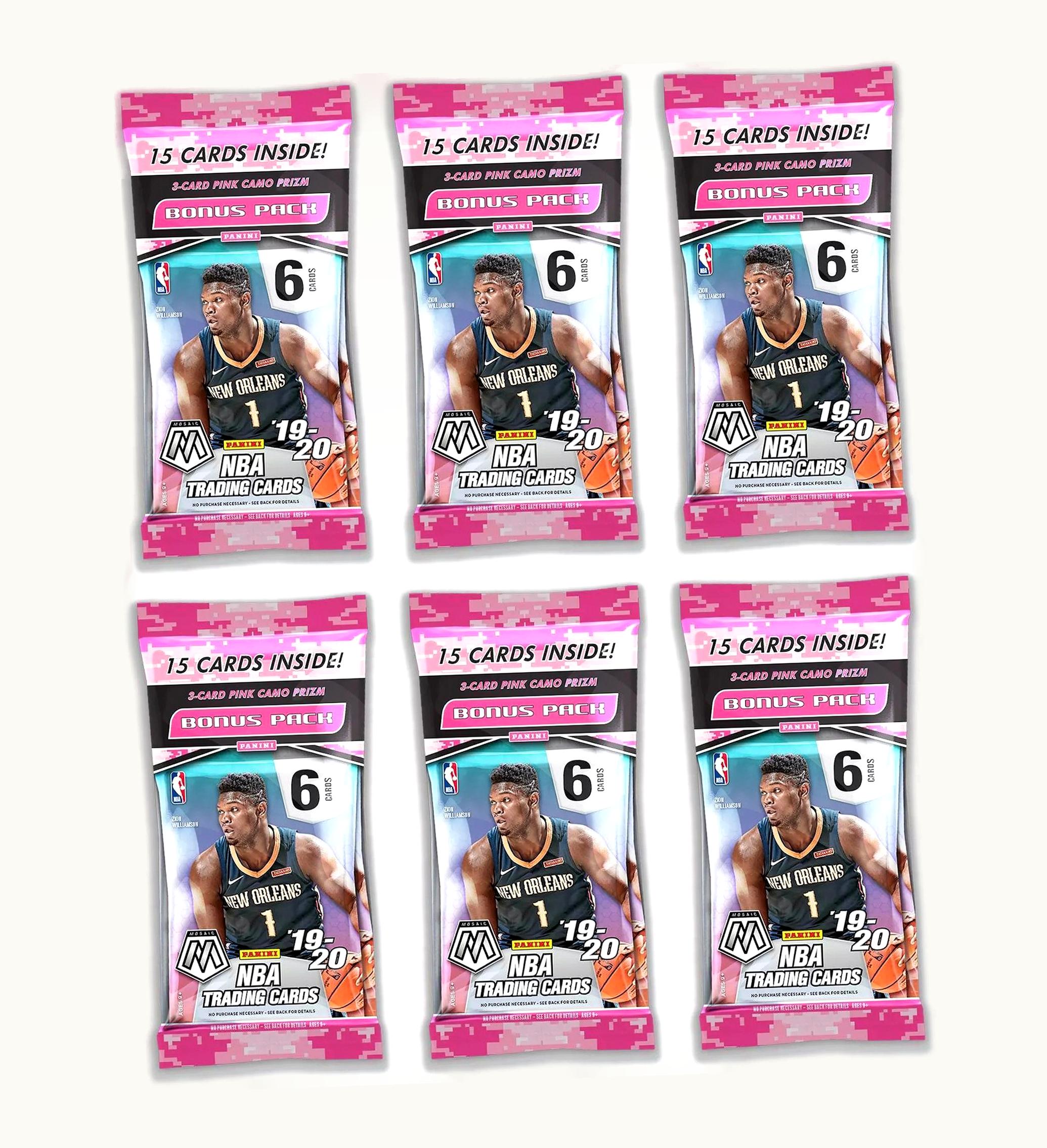 Panini Basketball Cello Pack 6x Lot