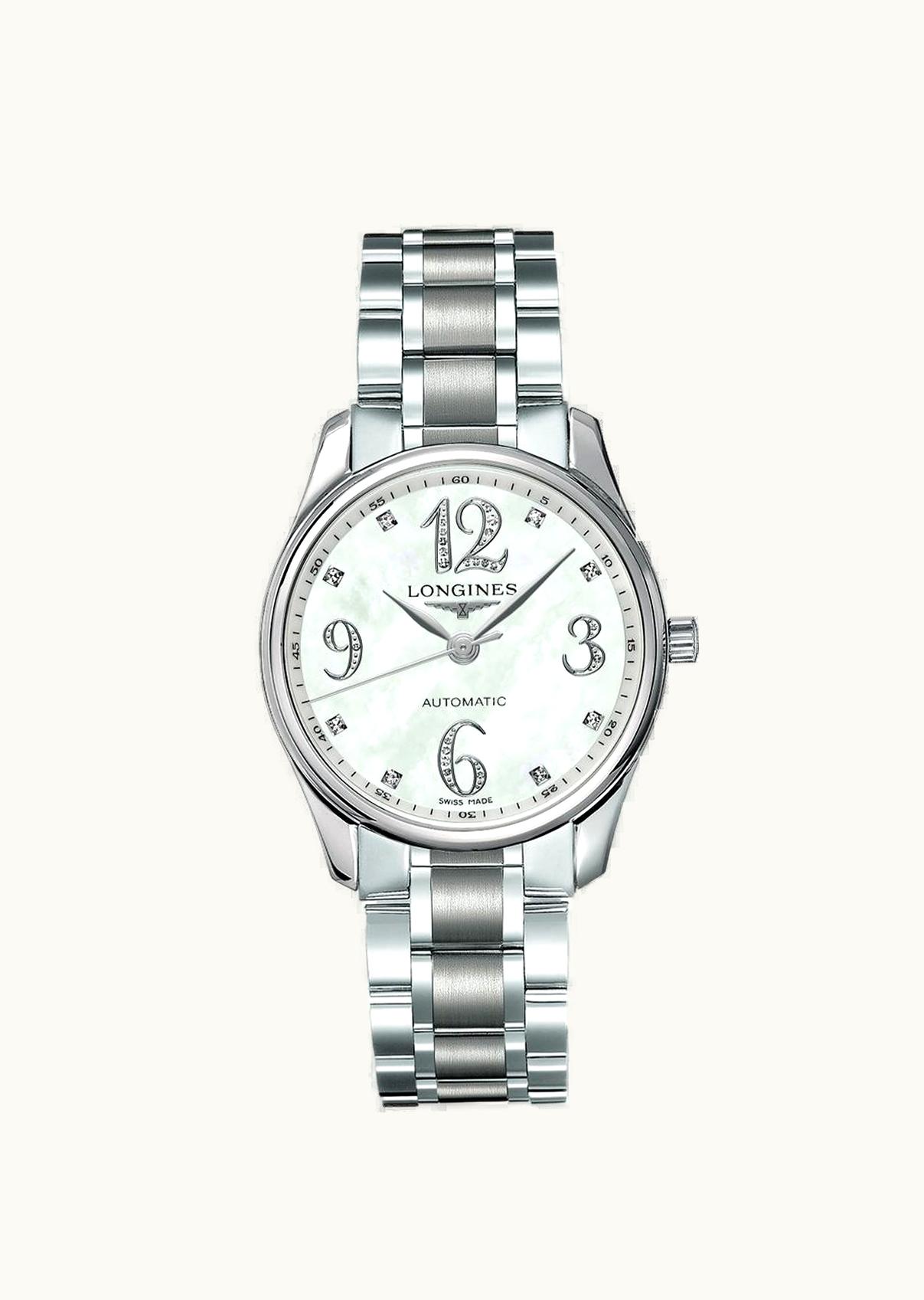 Longines Master Collection Date 36 Stainless Steel MOP