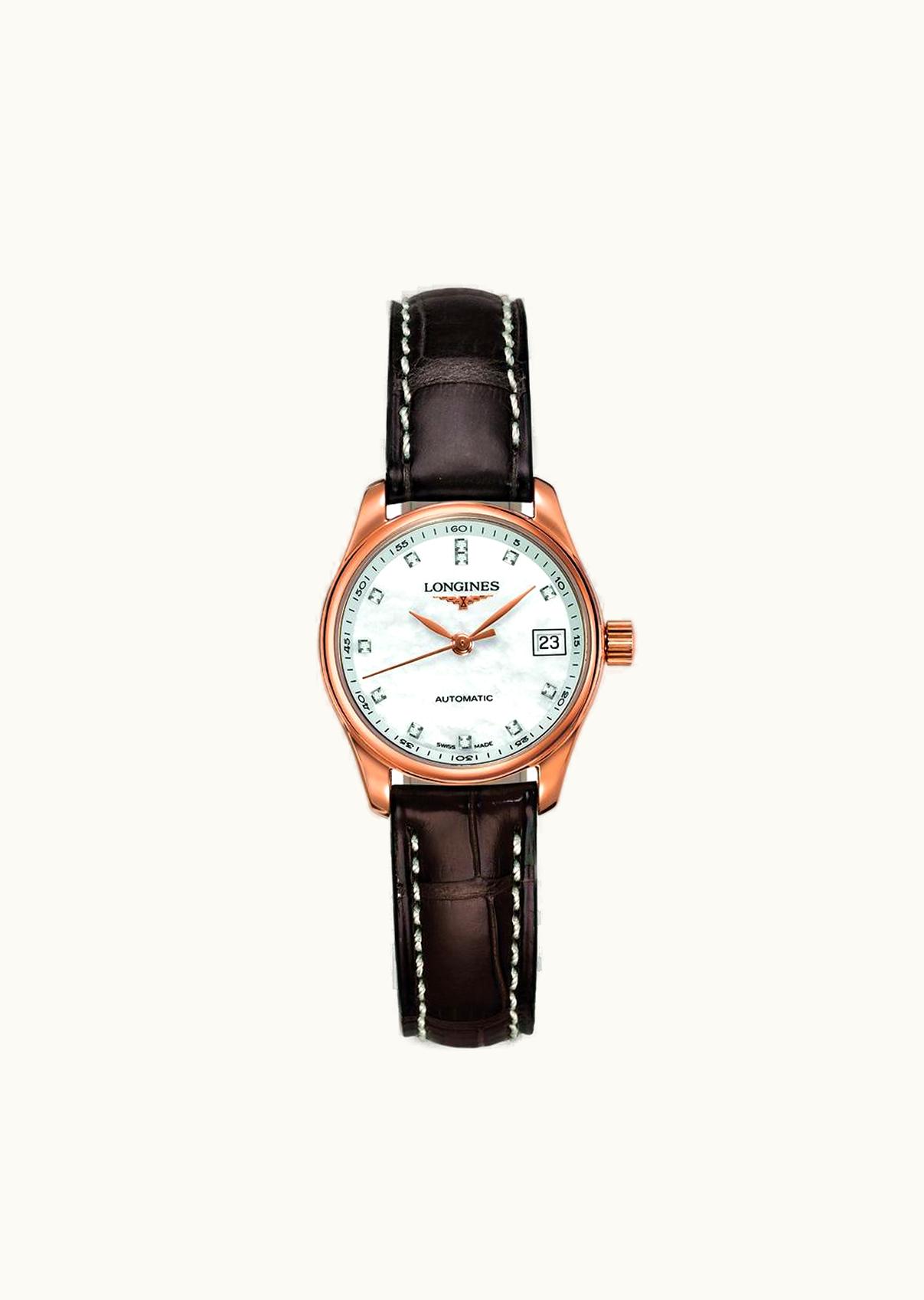 Longines Master Collection Date 25.5 Pink Gold / MOP